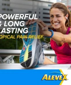 Alevex Pain Relieving Lotion - Max Strength Menthol - Massaging Stainless Steel Roll-On With Rollerball Applicator