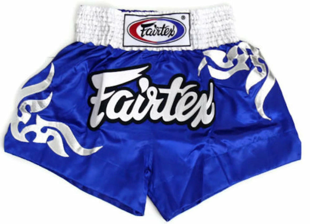 Muay Thai Shorts Fairtex "BLUE TRIBAL" Muay Thai Kickboxing Shorts - BS0624