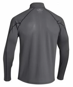 Apparel Men's Under Armour Infrared Long Sleeve Heartbeat 1/4 ZIP-1248111-GREY