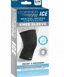 Copper Fit Menthol Infused Compression Ice Knee Sleeve