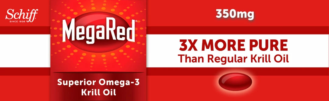 Schiff MegaRed Superior Omega-3 Krill Oil - 350mg - 120 Softgels Accessories