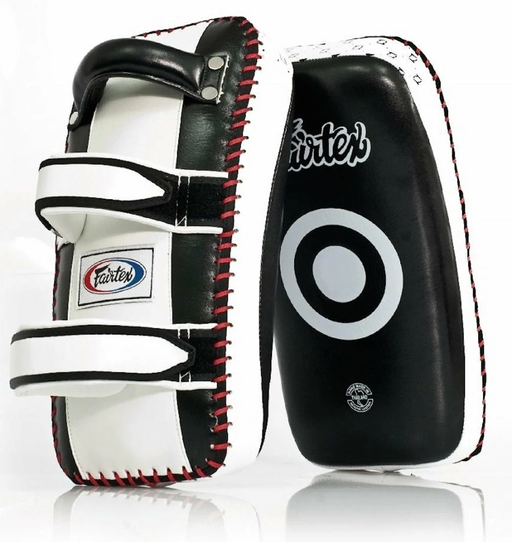 Fairtex "EXTRA THICK" Muay Thai Kickboxing Curved Pads - KPLC3 - Sold As Pair Pads & Mitts