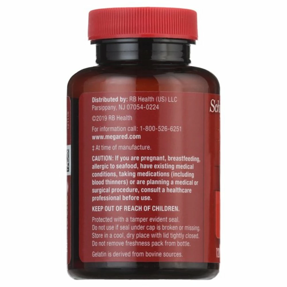 Schiff MegaRed Superior Omega-3 Krill Oil - 350mg - 120 Softgels Accessories