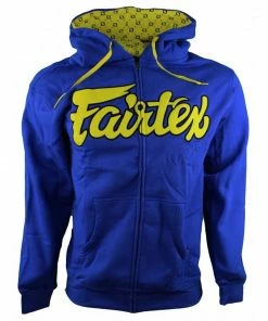 Fairtex Hooded Sweatshirt - Blue & Yellow