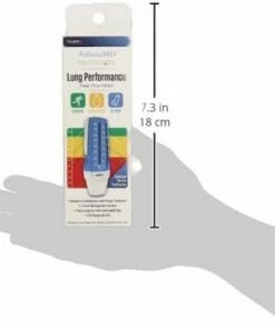 AsthmaMD Lung Performance Peak Flow Meter - Includes Downloadable Free Tracking App Accessories
