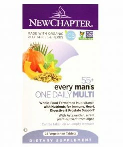 NEWCHAPTER New Chapter Every Man's 55+ One Daily MULTI - 24 Tablets - Strengthens Healthy Immune Defenses Accessories