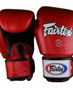 Fairtex "BREATHABLE" Muay Thai Style Training Gloves - BGV1B - Ventilation Strip Across The Palm Of The Hand