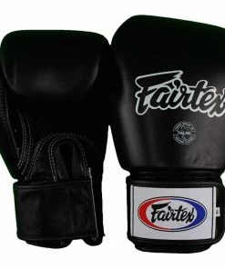 Fairtex "BREATHABLE" Muay Thai Style Training Gloves - BGV1B - Ventilation Strip Across The Palm Of The Hand