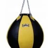 Punching Bags TOP KING HEAVY BAG "TEAR DROP LEATHER" -TKHBT-GL - BLACK/YELLOW (UNFILLED)