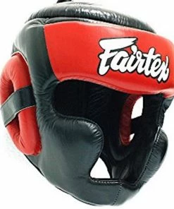 Fairtex Padded Top Diagonal Vision Headgear - HG13PD - Genuine Leather