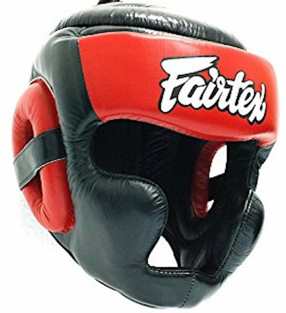 Fairtex Padded Top Diagonal Vision Headgear - HG13PD - Genuine Leather