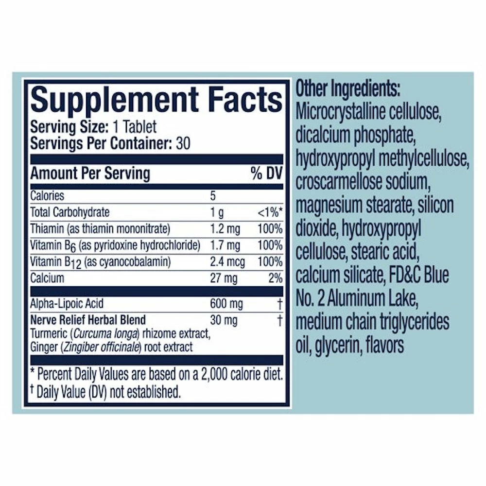 Accessories Nervive Nerve Relief For Nerve Aches, Weakness, Discomfort - Dietary Supplement - 30 Ct