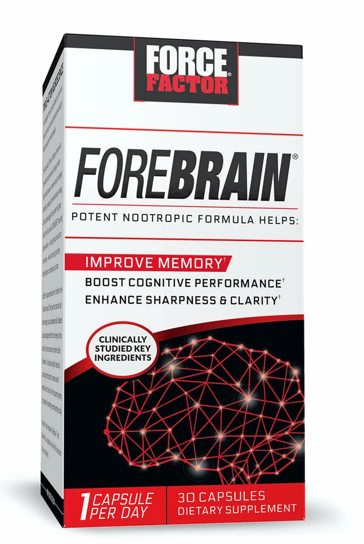 Force Factor Forebrain - Enhance Sharpness & Clarity - Boost Cognitive Performance - 30 Capsules Accessories