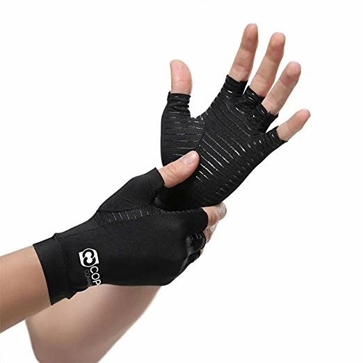 Copper Fit Hand Relief Compression Gloves - Helps Relieve Stiffness & Soreness In Your Wrist - As Seen On TV -