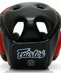 Fairtex Padded Top Diagonal Vision Headgear - HG13PD - Genuine Leather
