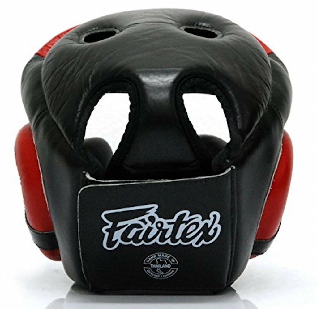 Fairtex Padded Top Diagonal Vision Headgear - HG13PD - Genuine Leather