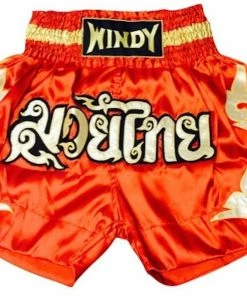 Windy Muay Thai Shorts - Red & Gold