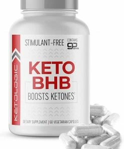 KETO BHB Boosts Ketones Dietary Supplement - By KetoLogic - 60 Vegetarian Capsules Accessories