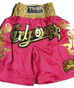 Muay Thai Shorts Top King "GIRLPOWER" K-1 Boxing Trunks - TKKBT-020