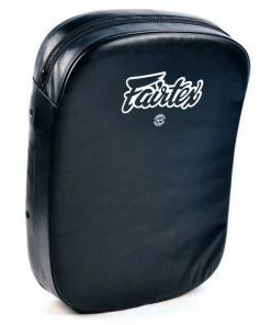 Fairtex Curved Kick Shield Pad - FS3 - Black - Handmade In Thailand