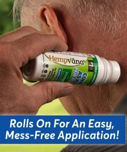 Hempvana Cold As Ice Clear Pain Relief Roll-On Gel - 2.5 Oz (74 Ml)