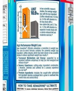 Xenadrine Ultimate Weight Loss Supplement Pills - Increase Metabolism & Energy - 120 Capsules