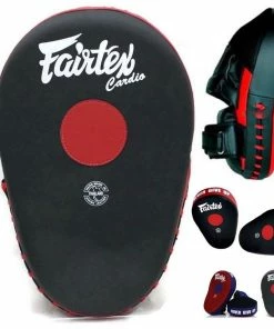 Pads & Mitts Fairtex Cardio Focus Punch And Kick Mitts - FMV13 - Great For PUNCHING & KICKING Drill At The Same Time
