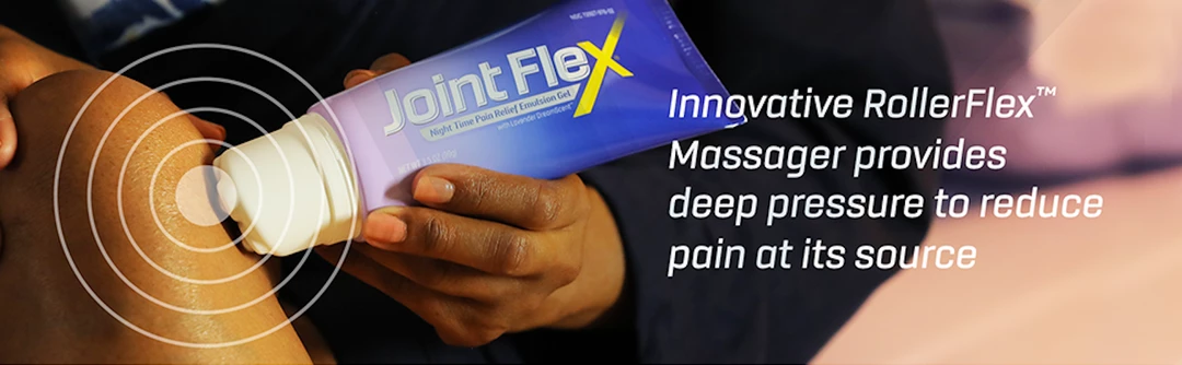 Joint Flex JointFlex Built-In Roll-On Massager - 3.5 Ounce - Relaxing Lavender DreamScent