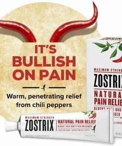 Zostrix HP Arthritis Maximum Strength Pain Relief Cream - Capsaicin 0.1% Topical Analgesic - 2 Oz