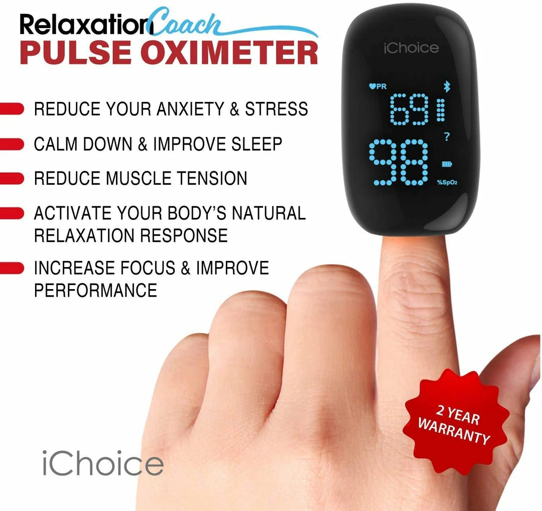 IChoice Smart Pulse Oximeter With Relaxation Coach
