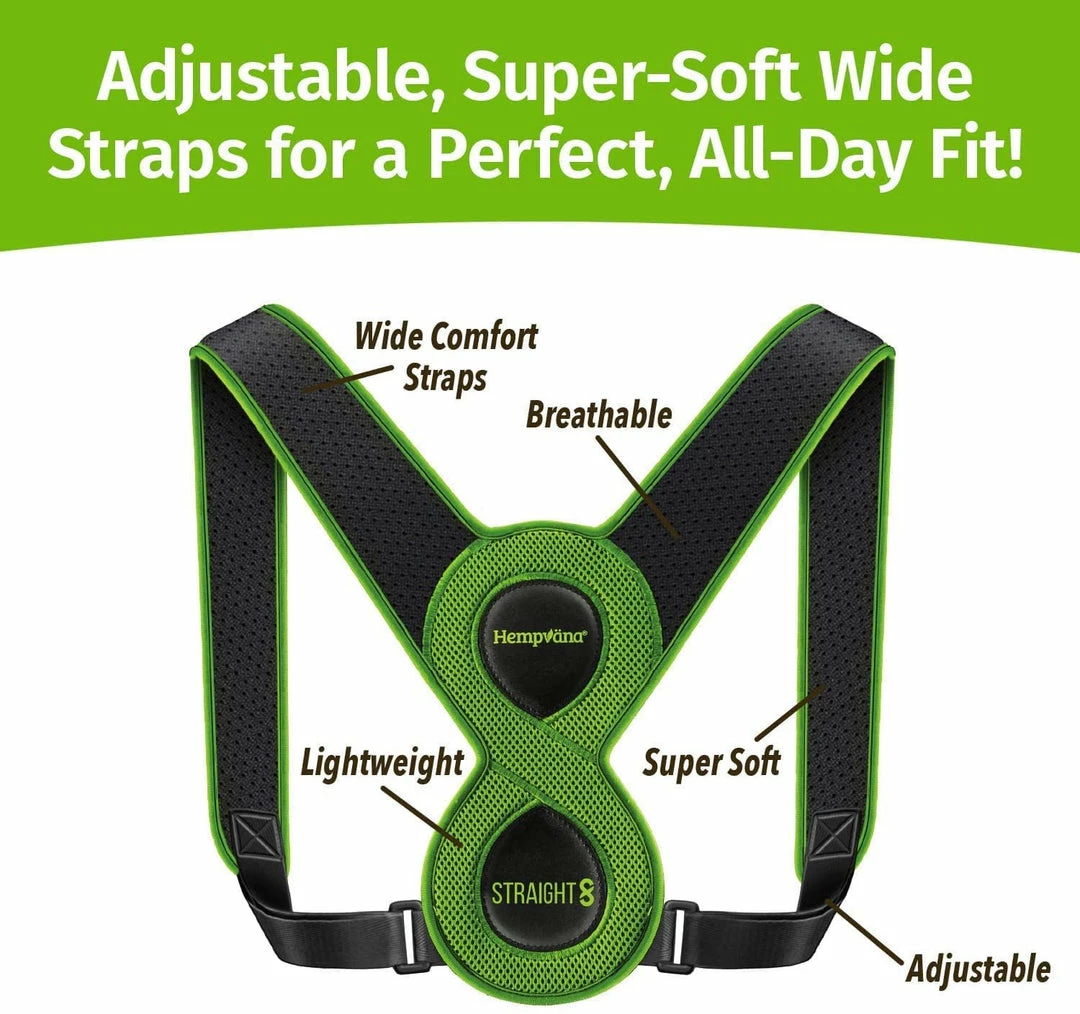 Hempvana Straight 8 Relief From Back And Neck Strain - Easy Way To Correct Posture Accessories