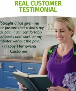 Hempvana Straight 8 Relief From Back And Neck Strain - Easy Way To Correct Posture Accessories