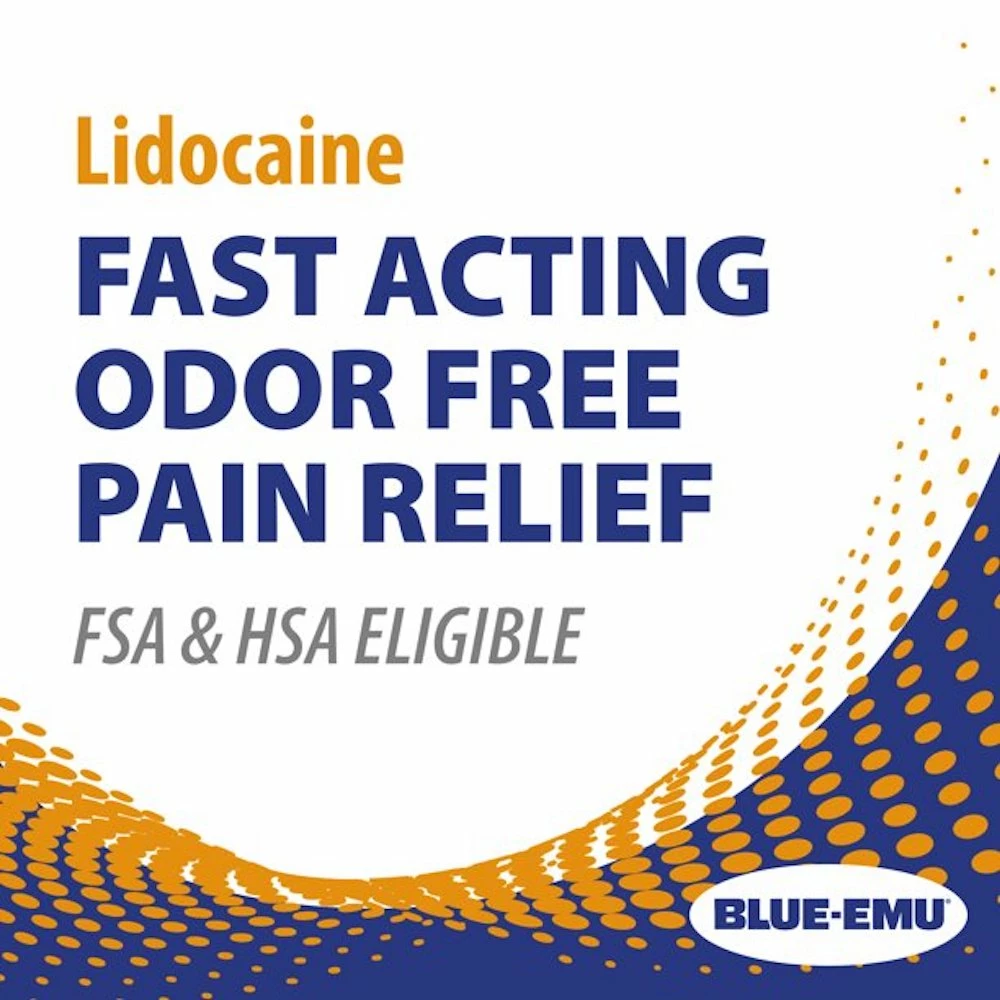 Accessories Blue-Emu Nerve Desensitizing Pain Relief Cream - 2.7 Oz -Odor Free,Fast Acting,Non-Irritating,Deep Penetrating - Lidocaine Pain Relief