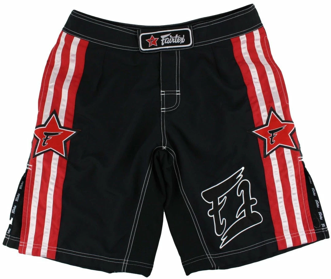 Fairtex MMA Boardshorts - AB8 - Black & Red