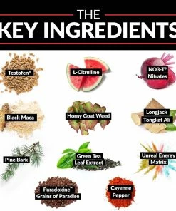 Force Factor Test X180 Ignite Free Total Testosterone Booster & Fat Burner - 120 Capsules Accessories