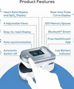 Accessories Beurer PO60 Bluetooth Fingertip Pulse Oximeter With Monitoring Via App