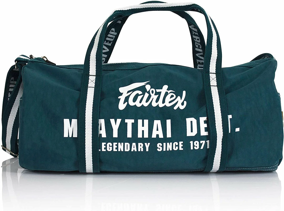 Fairtex Green Color Retro Style Barrel Duffel Bag - BAG9 - Durable & Stylish