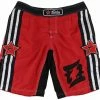 MMA Shorts Fairtex MMA Boardshorts - AB8 - Red & Black
