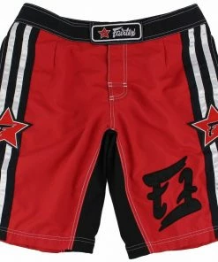 MMA Shorts Fairtex MMA Boardshorts - AB8 - Red & Black
