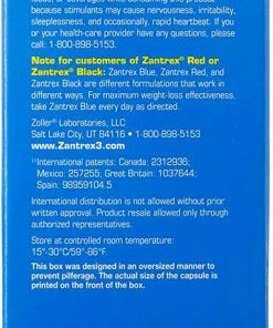 Accessories Zantrex Blue Weight Loss Dietary Energy Supplement Pills - 84 Count