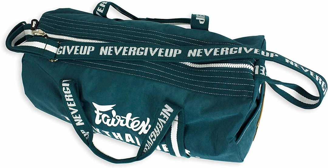 Fairtex Green Color Retro Style Barrel Duffel Bag - BAG9 - Durable & Stylish