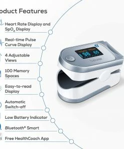 Accessories Beurer PO60 Bluetooth Fingertip Pulse Oximeter With Monitoring Via App