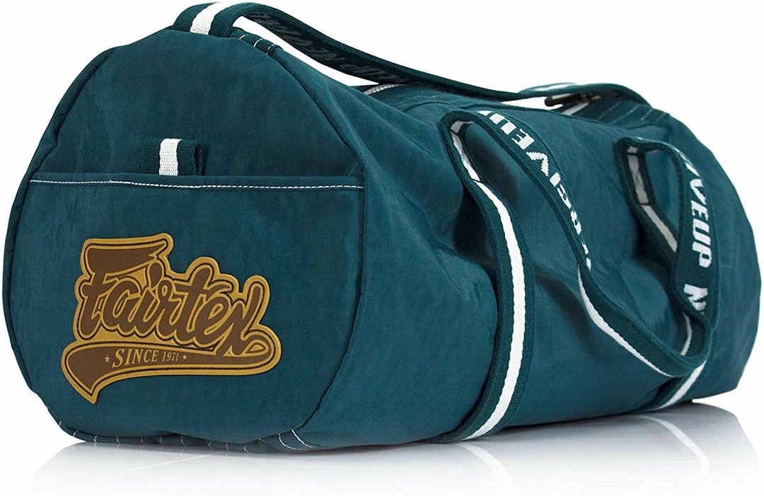 Fairtex Green Color Retro Style Barrel Duffel Bag - BAG9 - Durable & Stylish