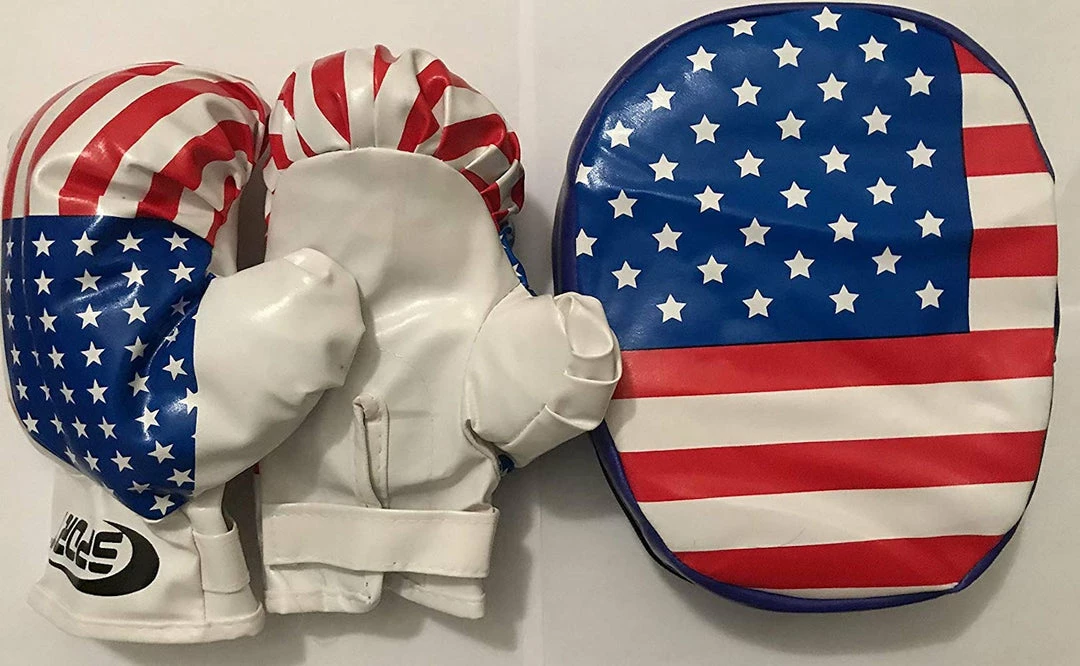 Club Of Boxers Accessories The "World Champion" Athletics Sport Series Toy Punching Pad And Gloves Set