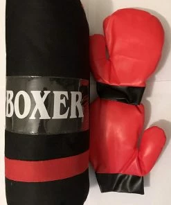 Children's "Club Of Boxers" Toy Punching Bag And Gloves Accessories