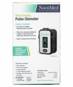 NuvoMed Pulse Oximeter - Blood Oxygen Pulse Oximeter - Healthy Living Made Simple Accessories