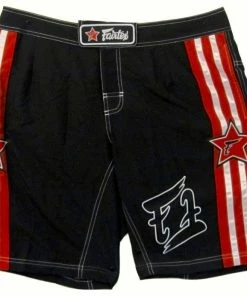 Fairtex MMA Boardshorts - AB8 - Black & Red