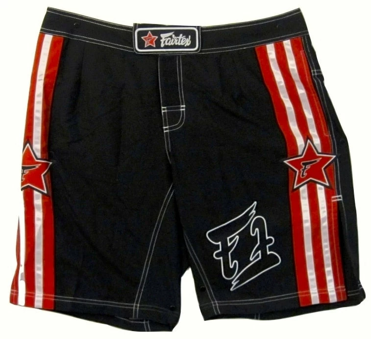 Fairtex MMA Boardshorts - AB8 - Black & Red