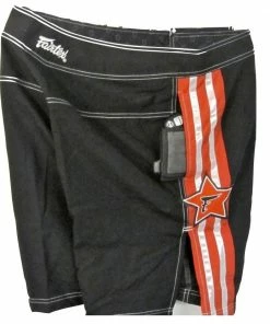 Fairtex MMA Boardshorts - AB8 - Black & Red