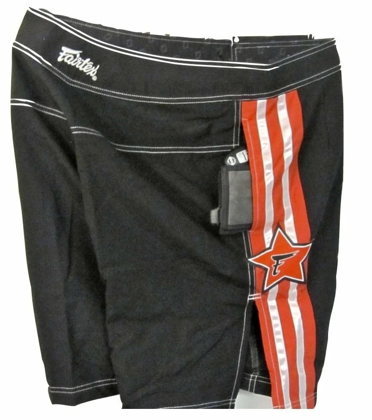Fairtex MMA Boardshorts - AB8 - Black & Red